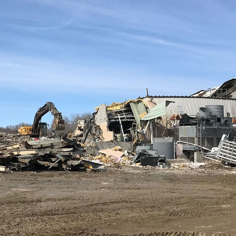 Mine decommissioning and demolition