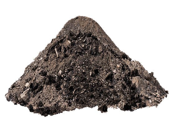 A pile of broken asphalt